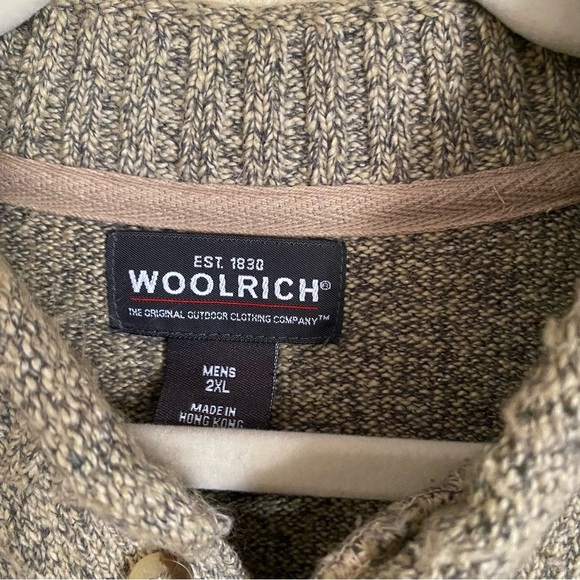 Woolrich Mens Khaki Sweater - Picture 3 of 8